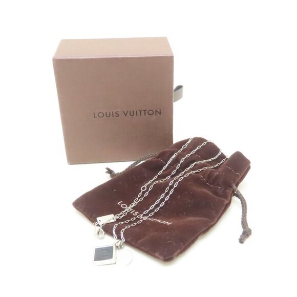 LOUIS VUITTON Silver Necklace - Picture 9 of 10